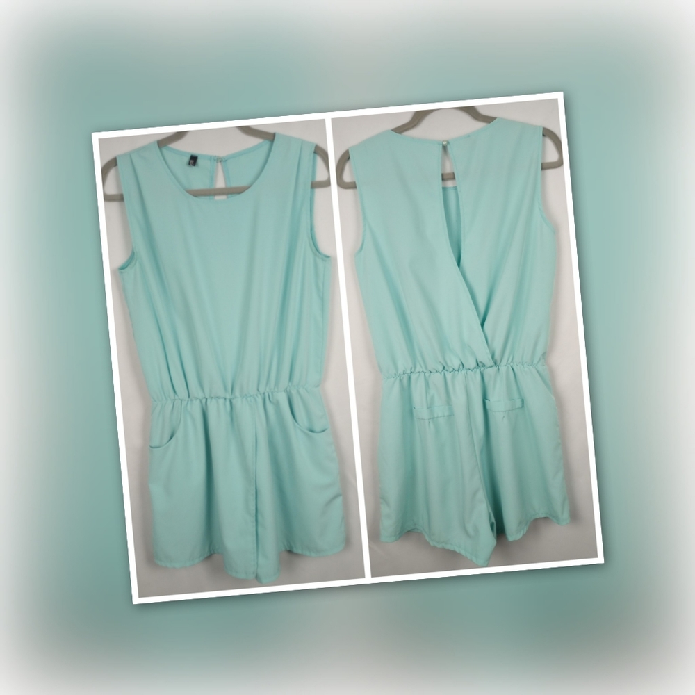 ACEVOG Sleeveless Romper Size M